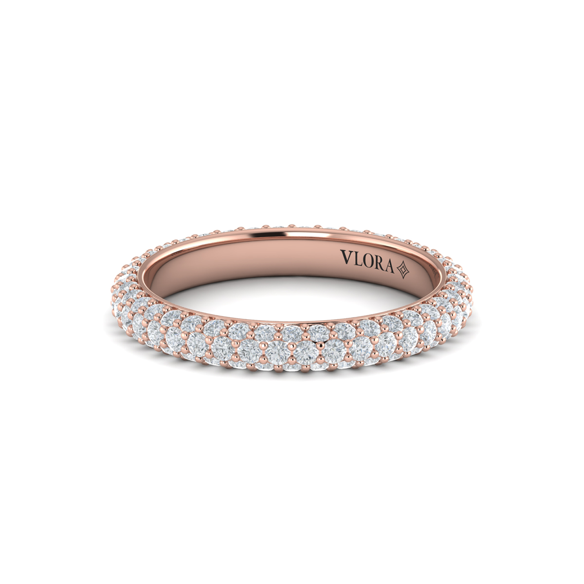 Rounded Pave Eternity Ring