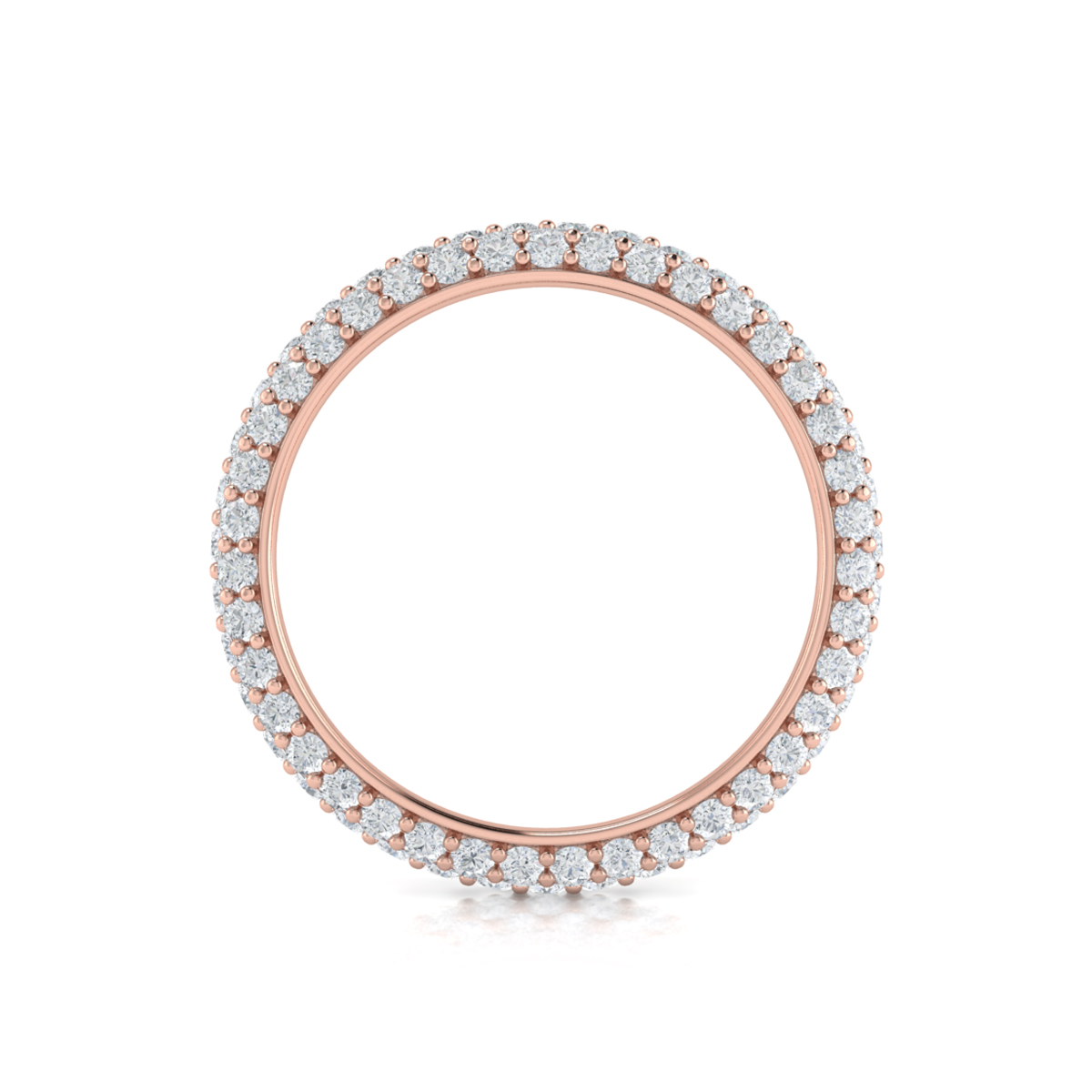 Rounded Pave Eternity Ring