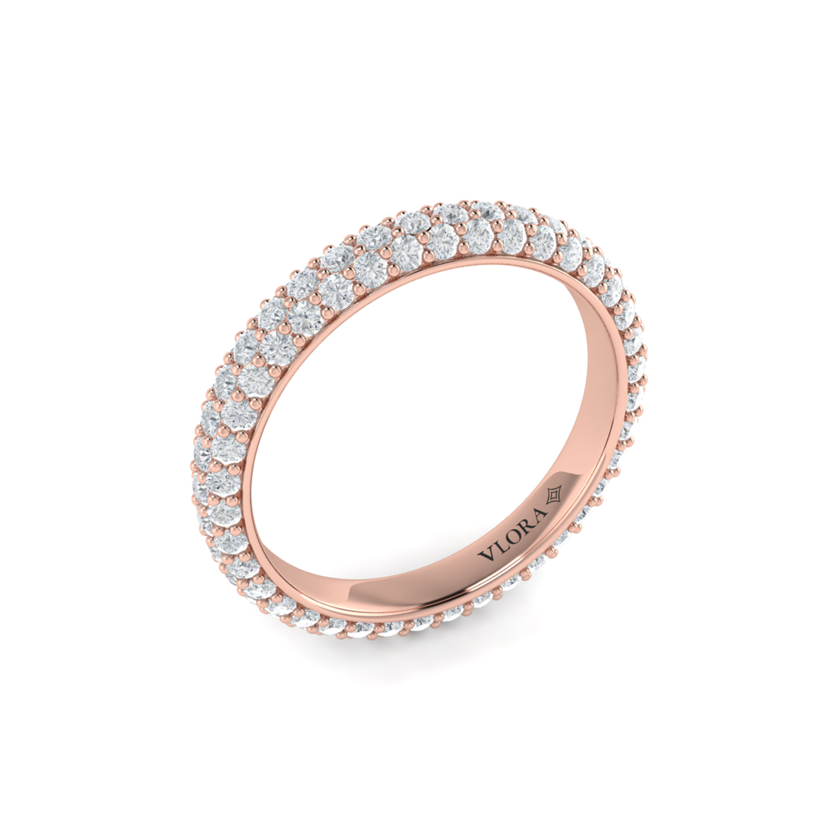 Rounded Pave Eternity Ring