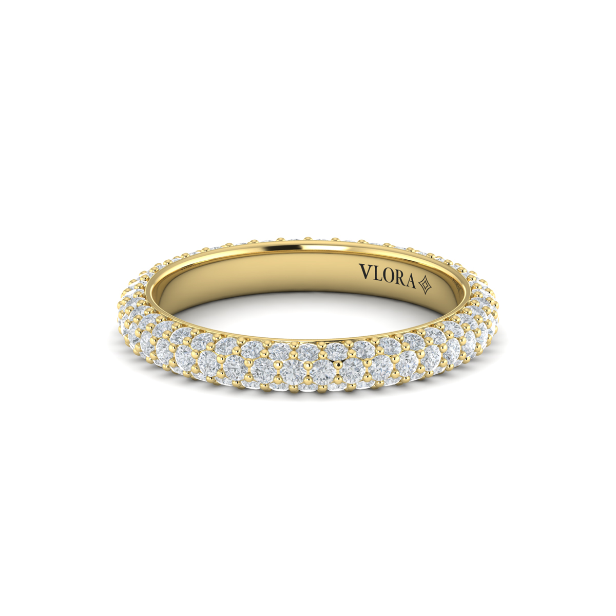 Rounded Pave Eternity Ring