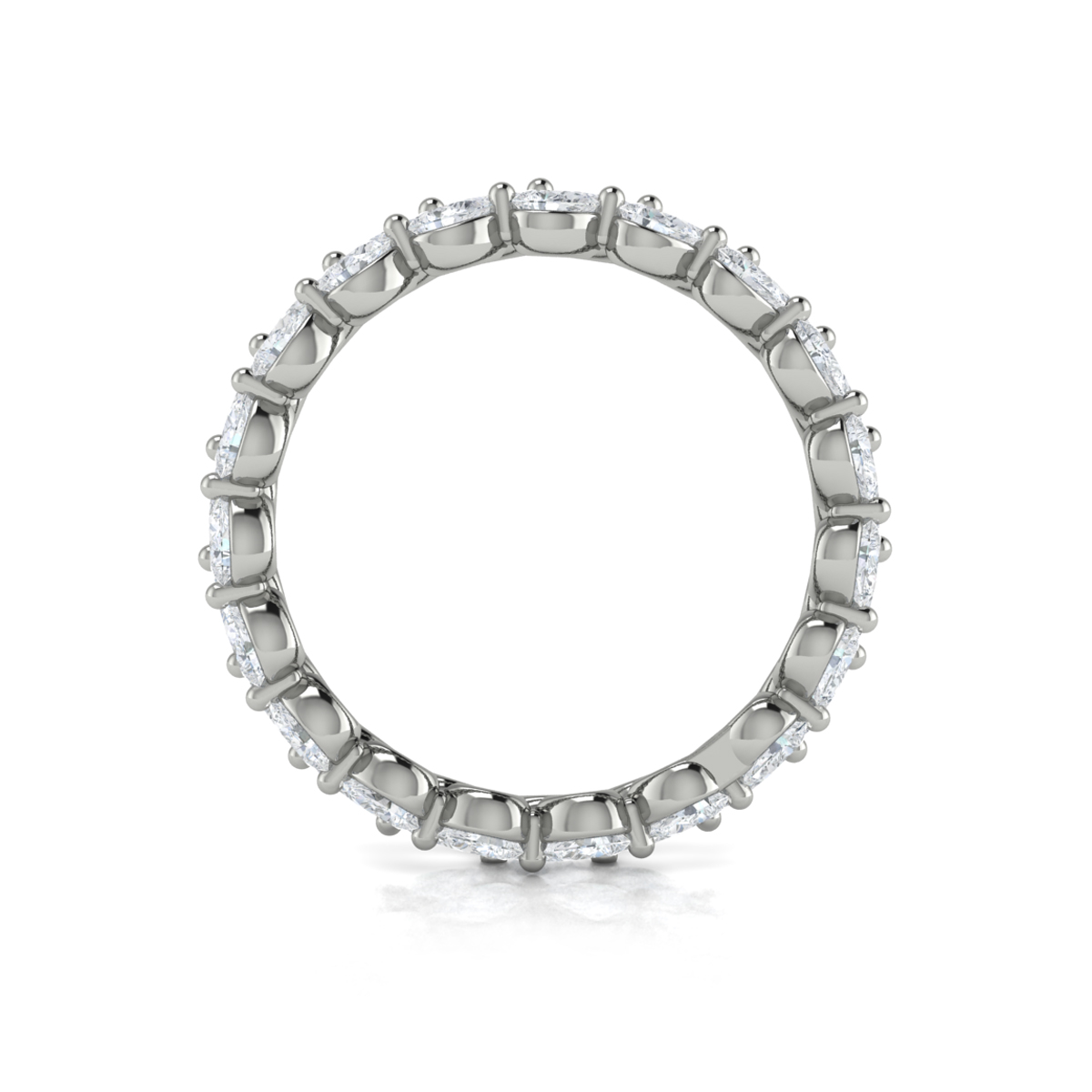 Double Pear Shape Eternity Ring