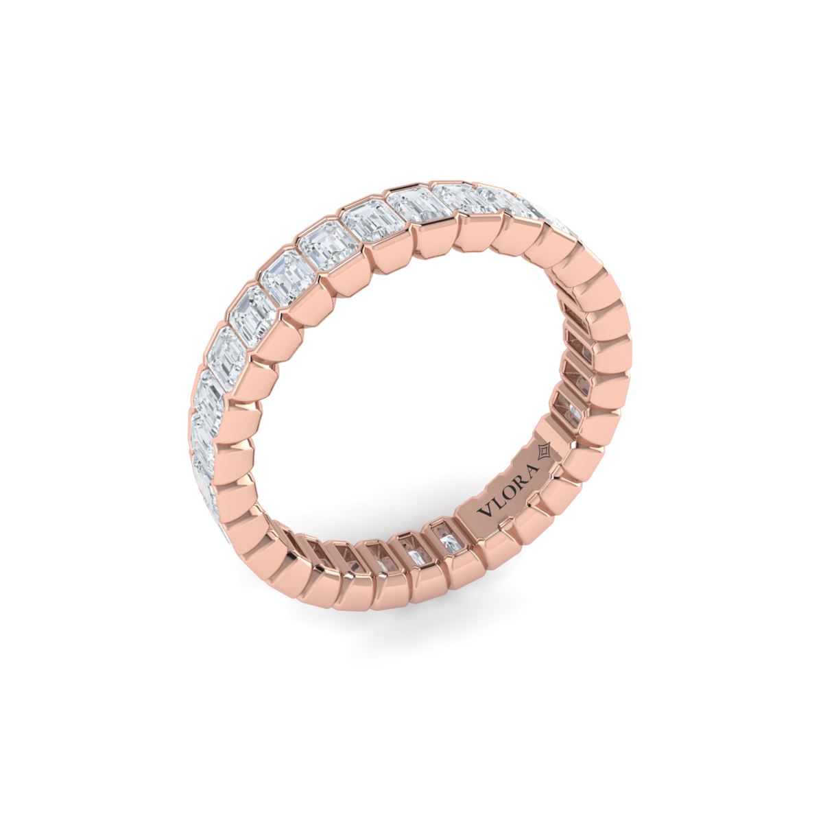 Endless Emerald Cut Eternity Ring