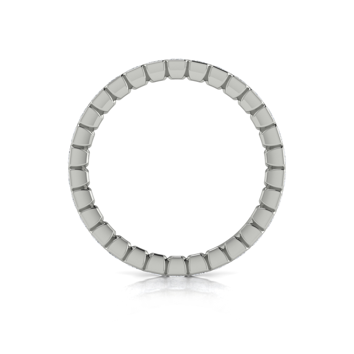 Endless Emerald Cut Eternity Ring