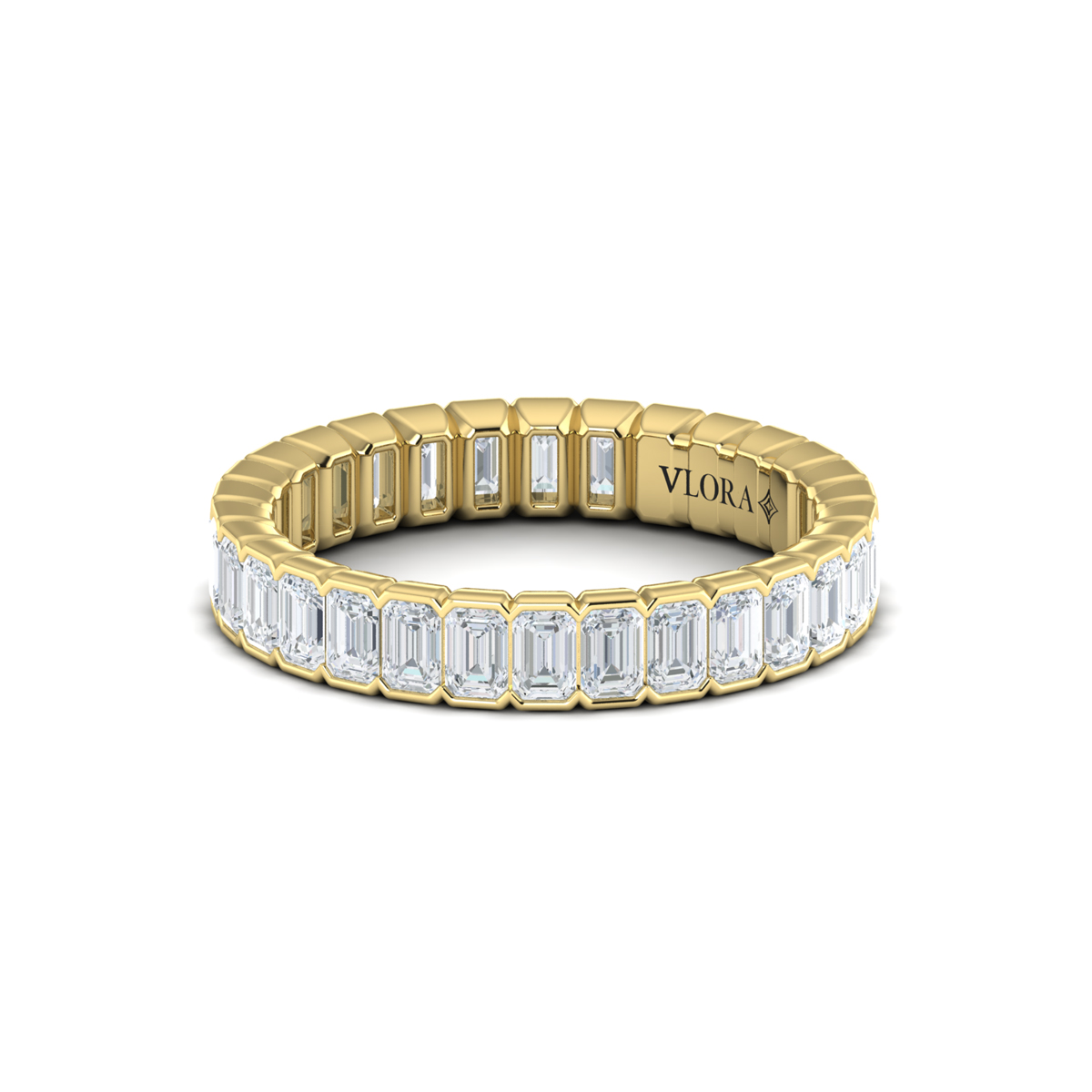 Endless Emerald Cut Eternity Ring