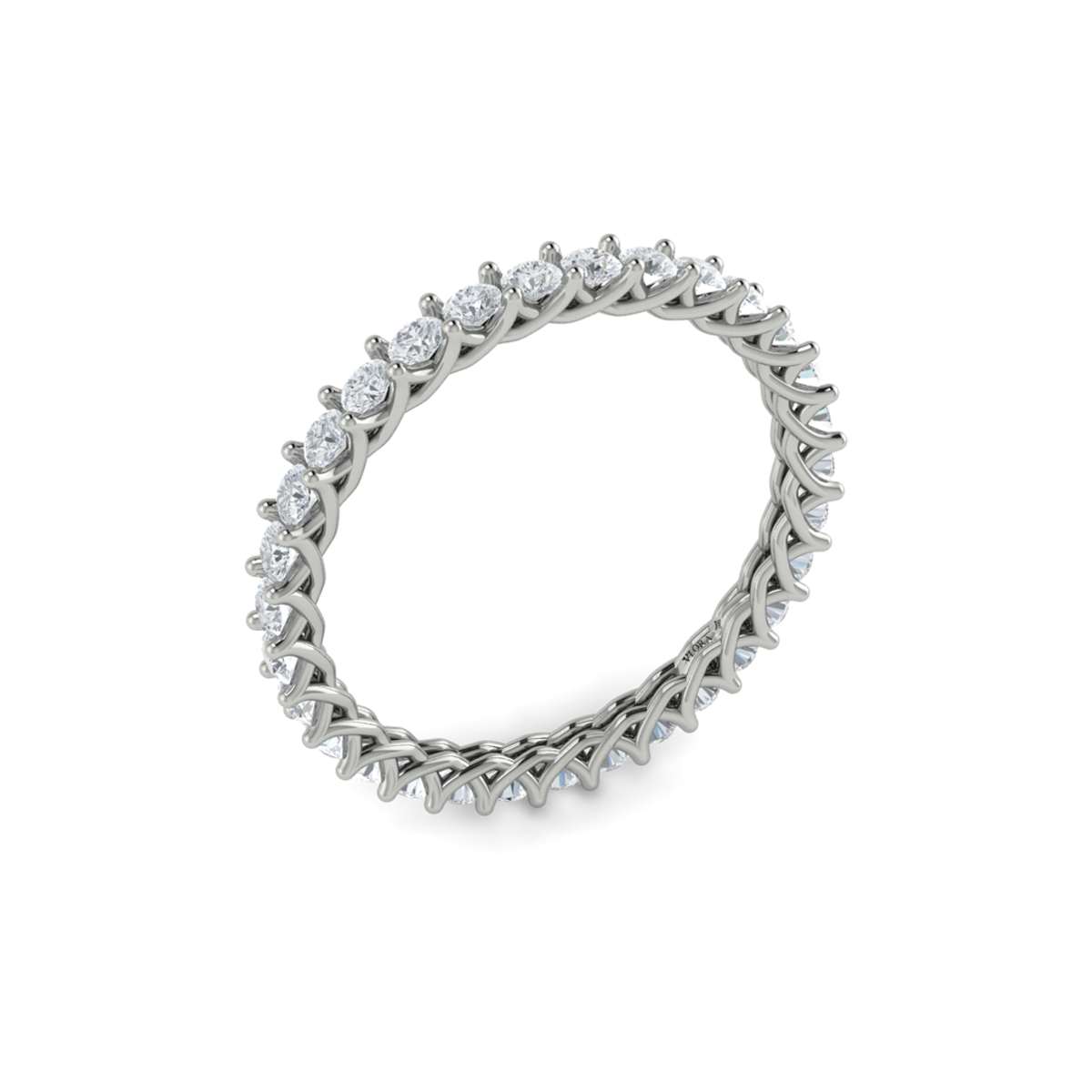 Delicately Woven Eternity Ring