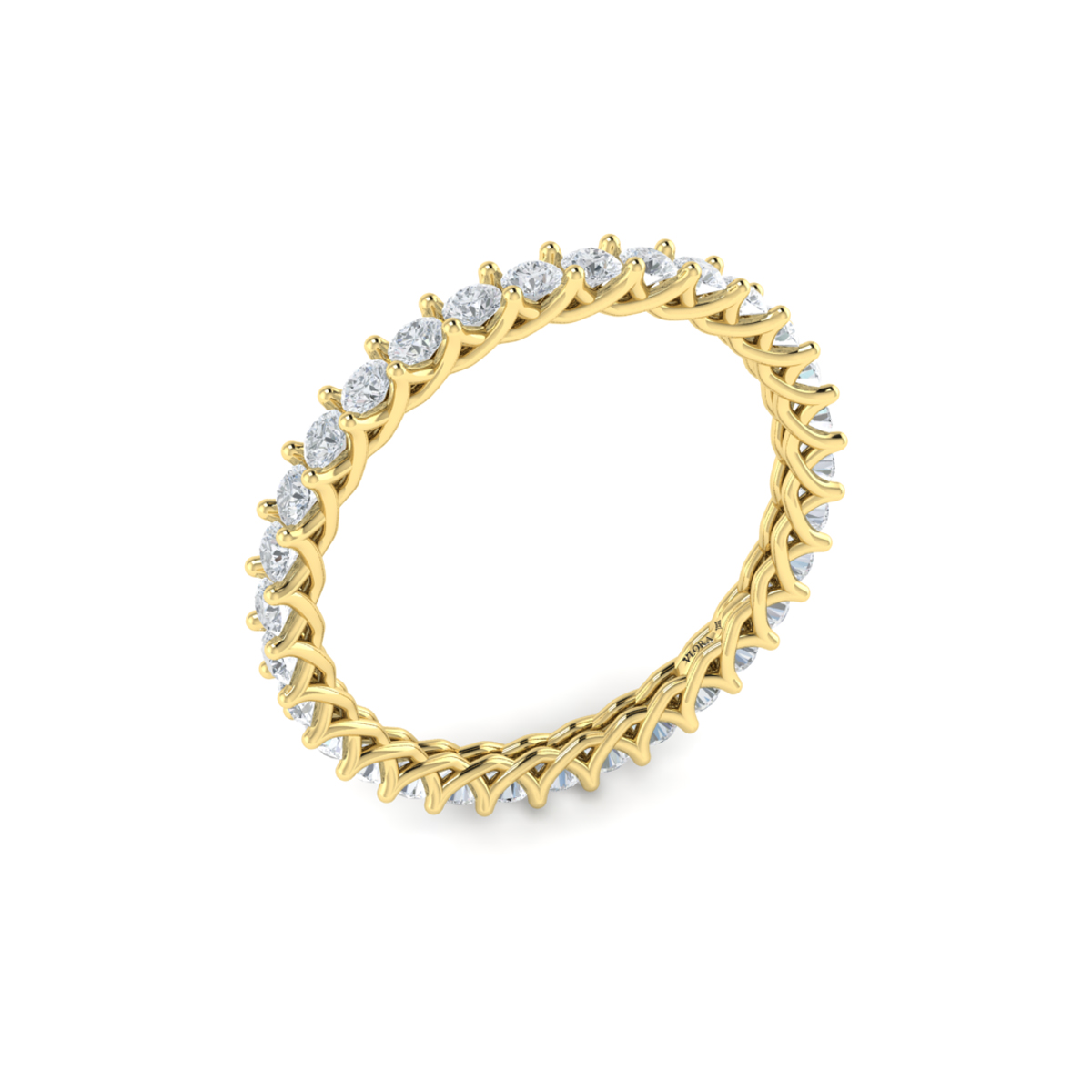 Delicately Woven Eternity Ring