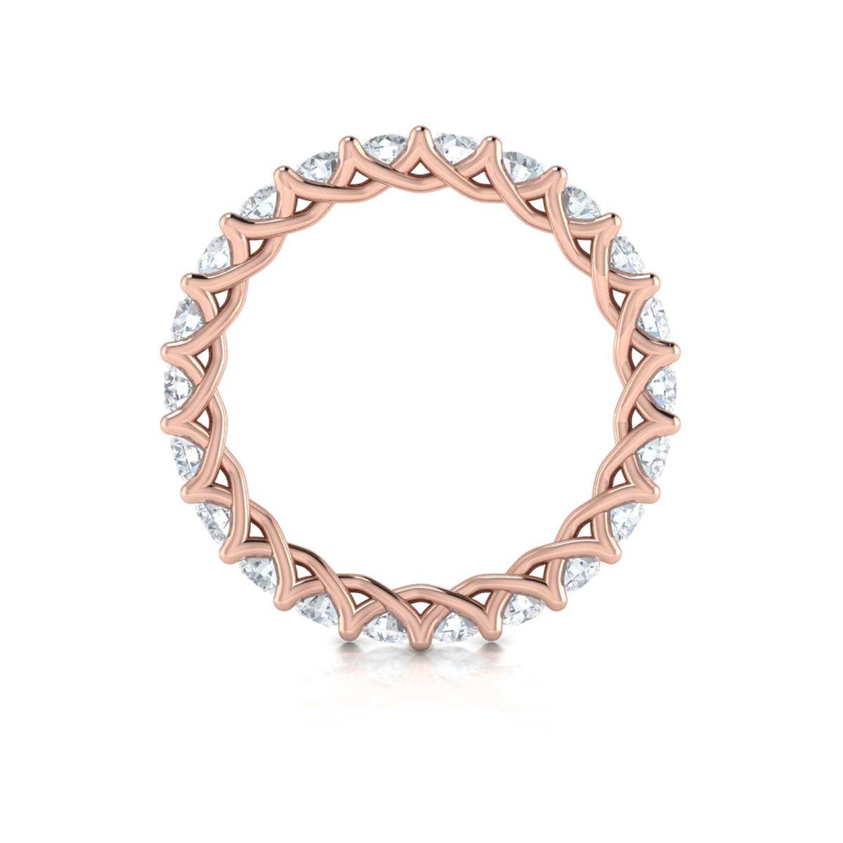 Bold Woven Eternity Ring
