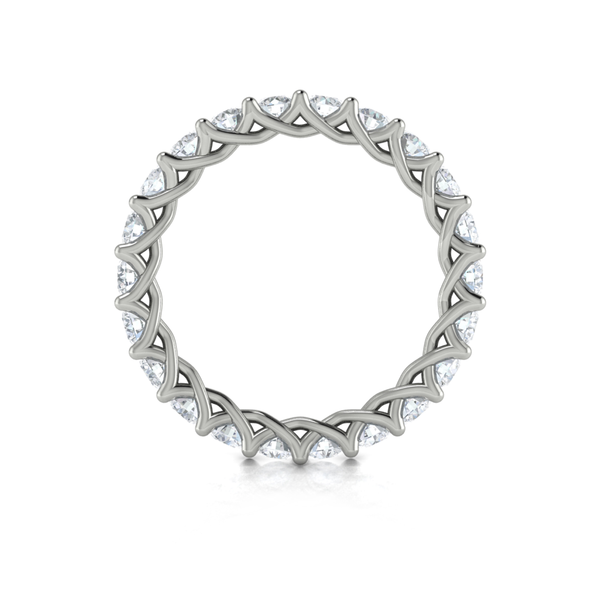 Bold Woven Eternity Ring