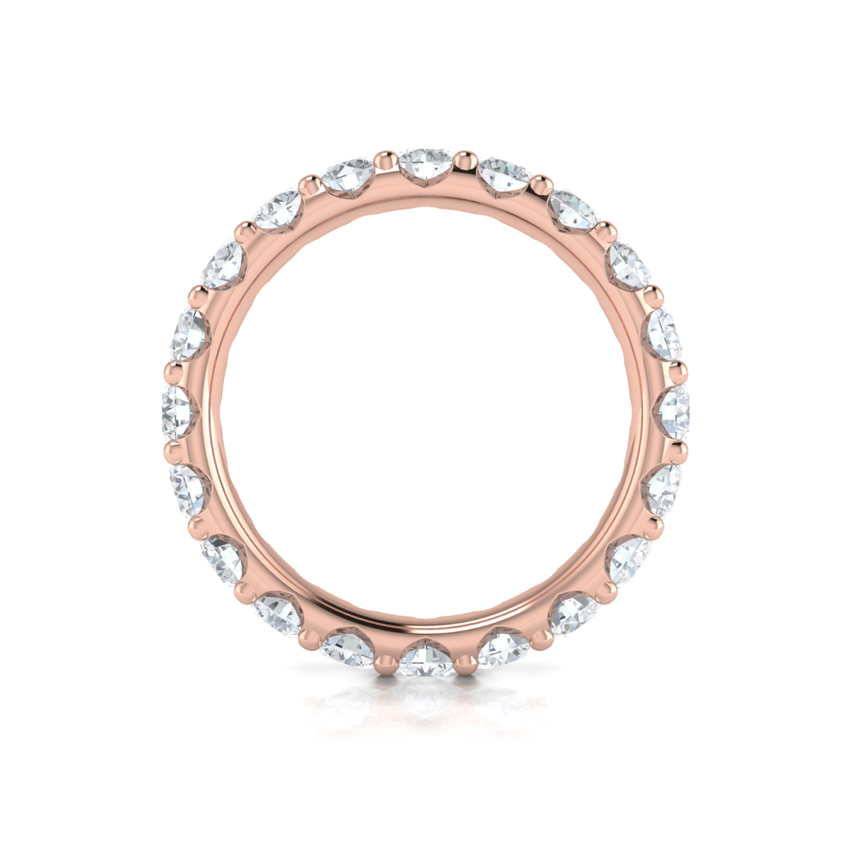 Dramatic Pave Eternity Ring