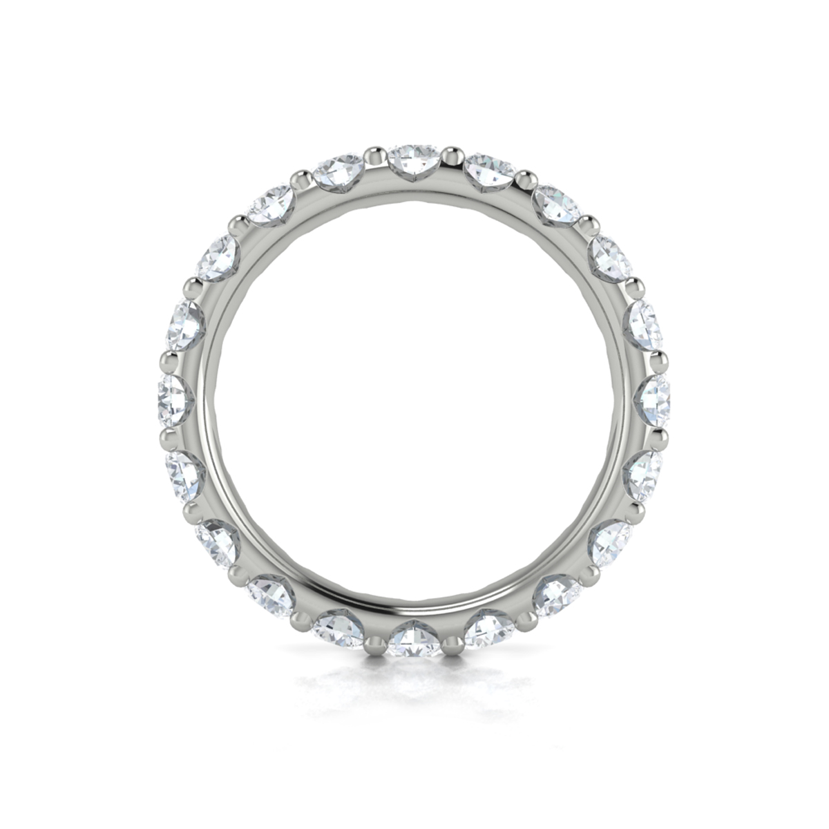 Dramatic Pave Eternity Ring