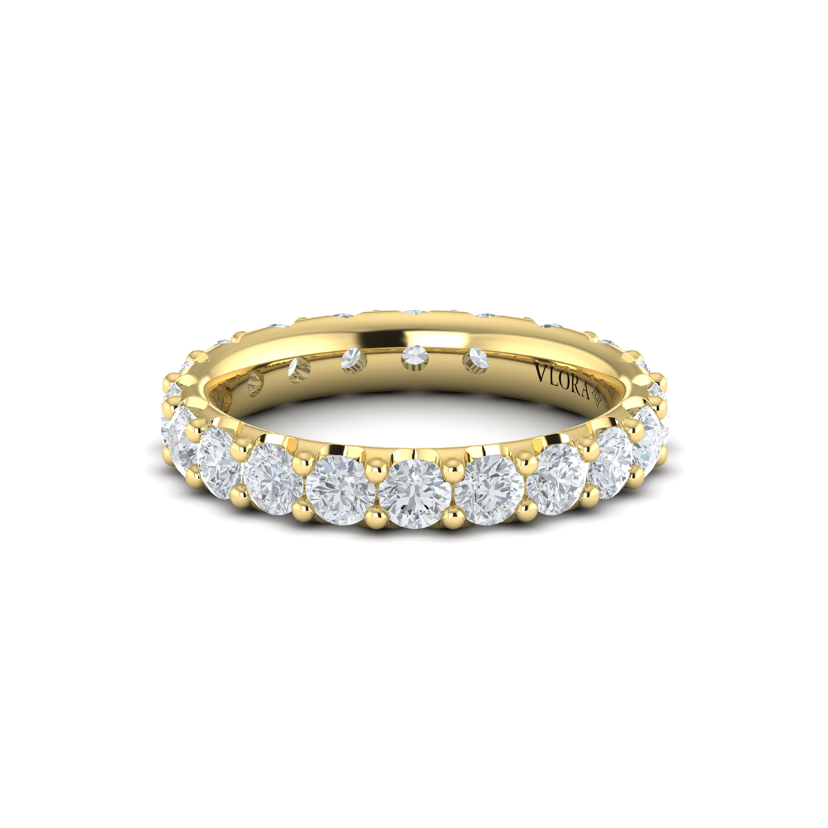 Dramatic Pave Eternity Ring