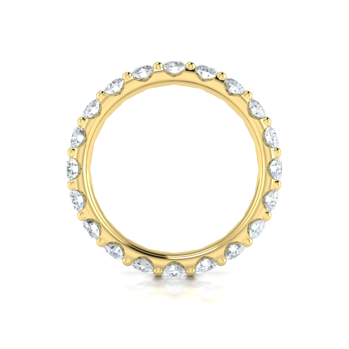 Dramatic Pave Eternity Ring