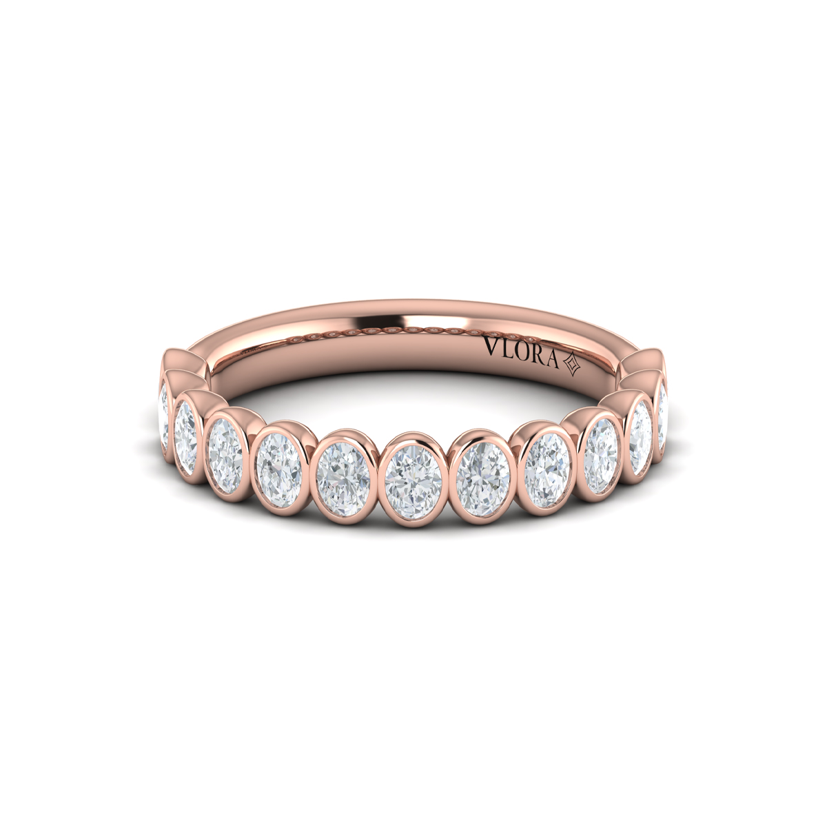 Bezel-Set Stackable Band