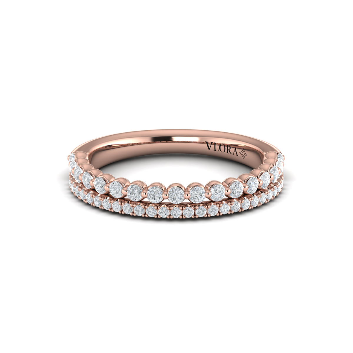 Brilliant Duo Stackable Band