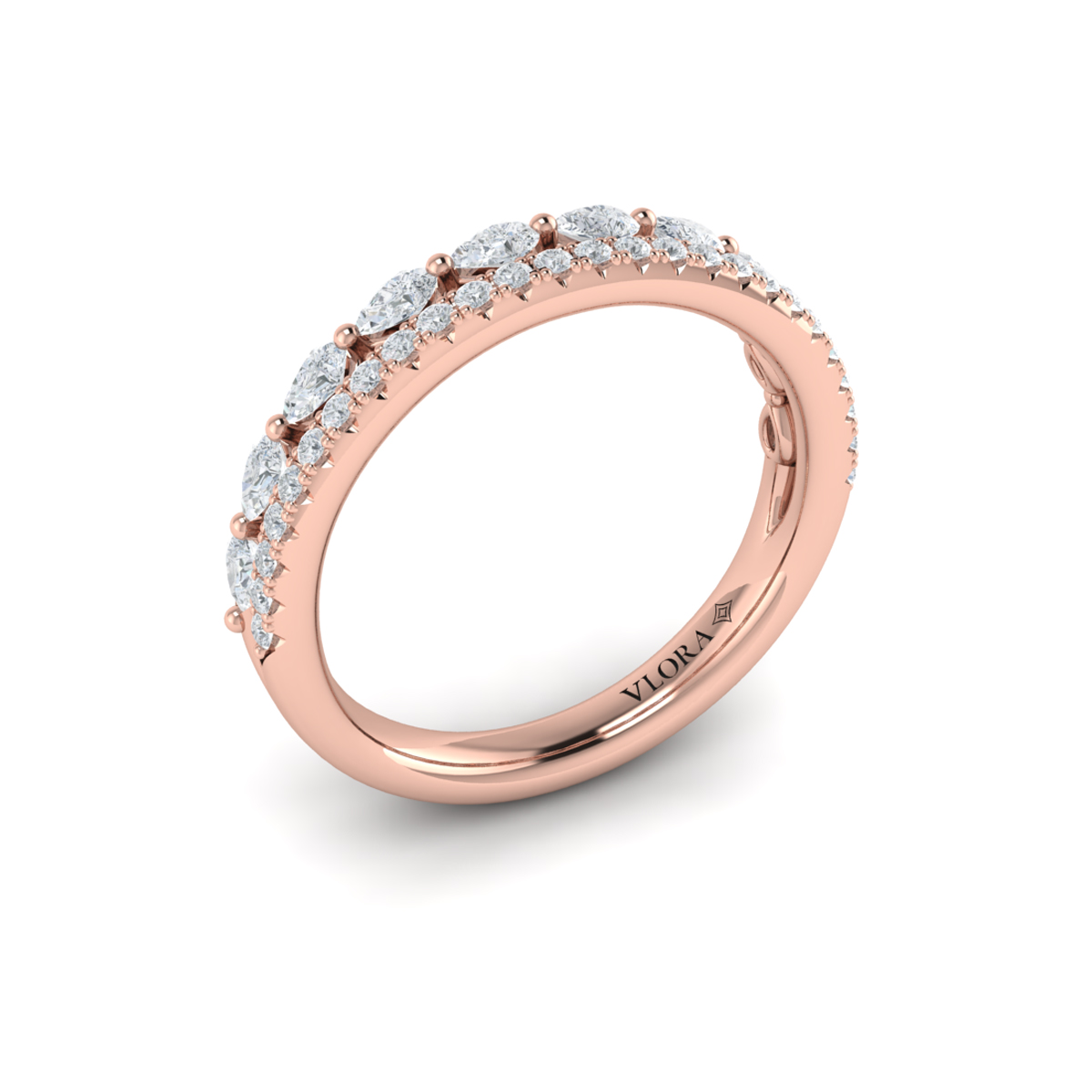 Marquise Dual Stackable Band