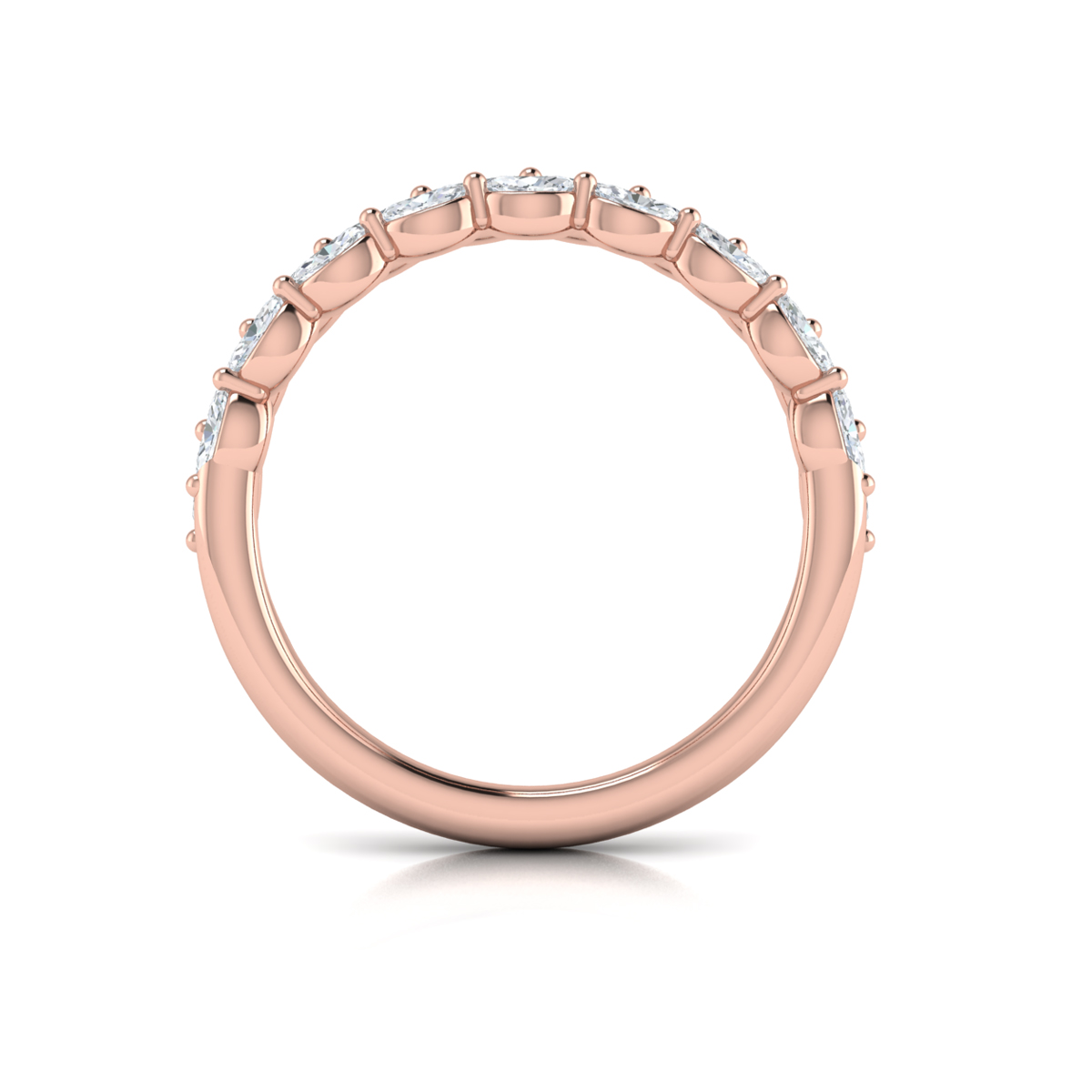 Double Marquise Stackable Band