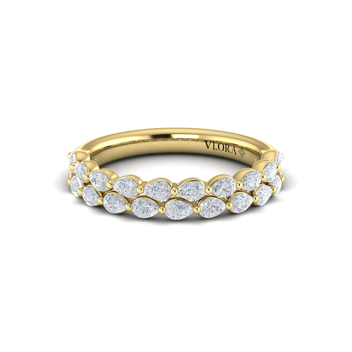 Double Pear Shape Stackable Band