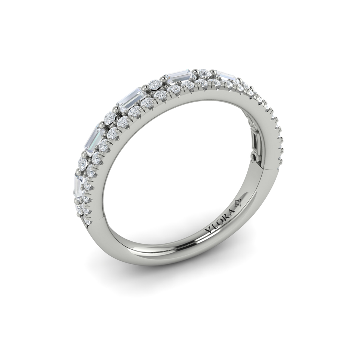 Baguette Dual Stackable Band