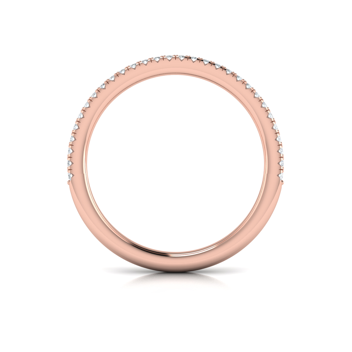 Slim Sapphire and Diamond Band