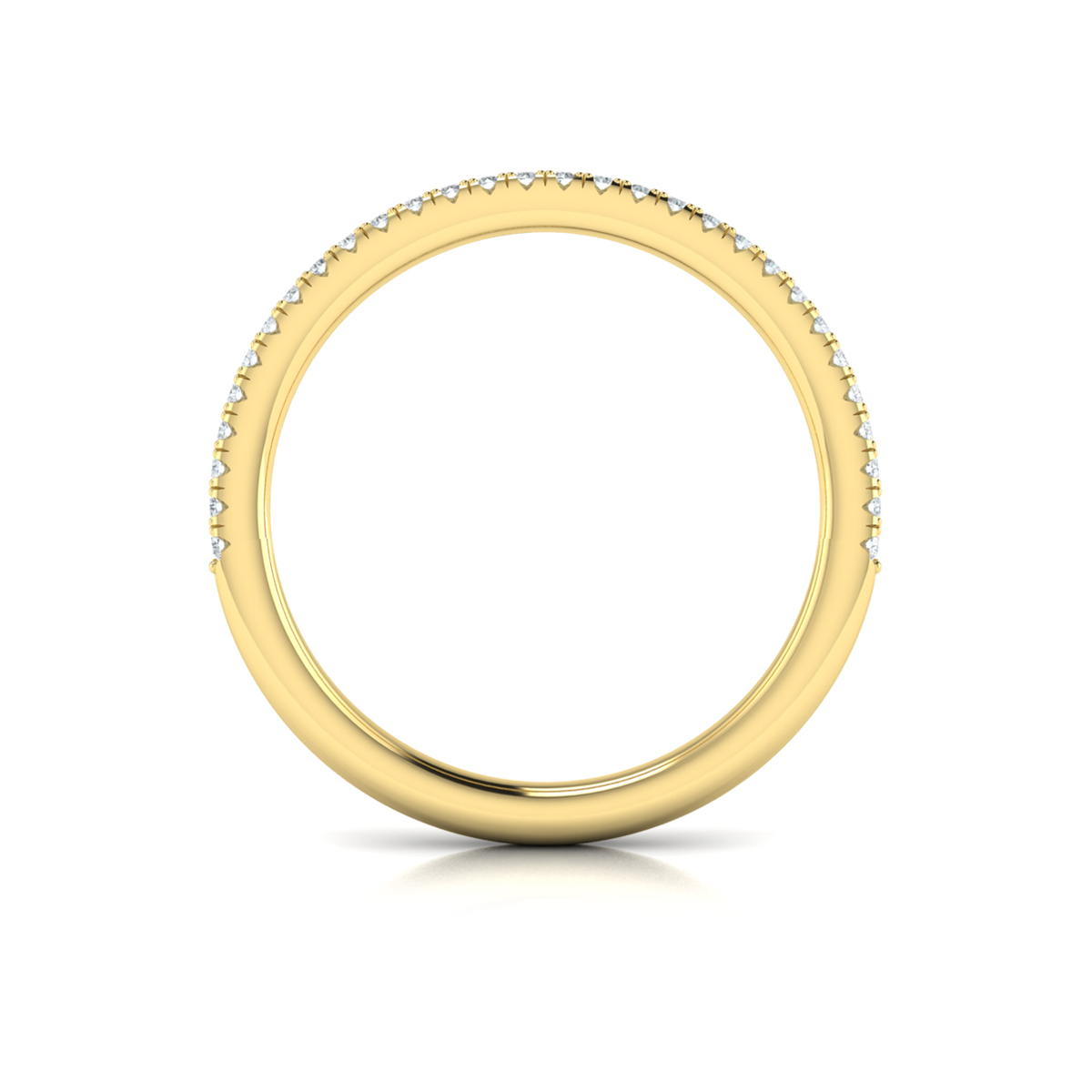 Slim Sapphire and Diamond Band