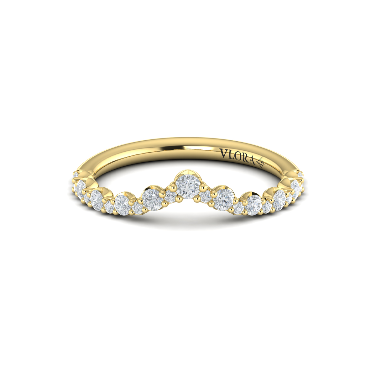 Chevron Contoured Band