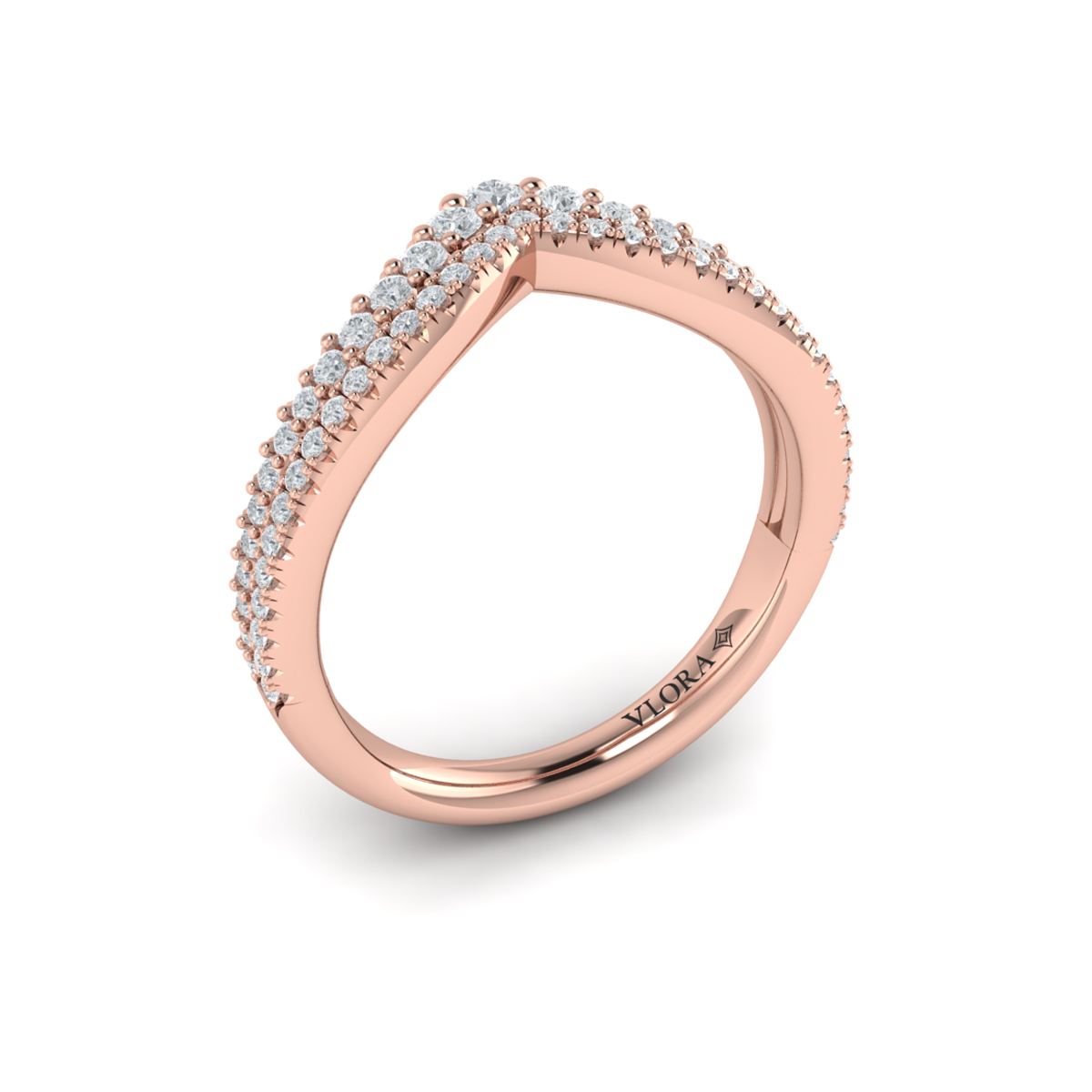 Double Chevron Contoured Band