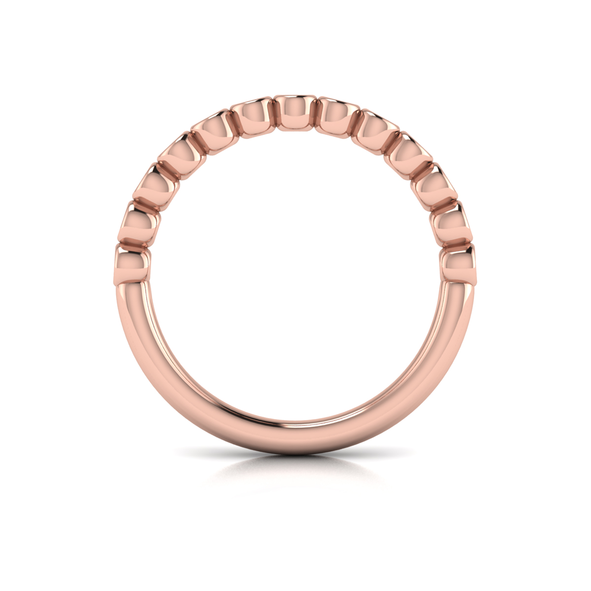 Bezel-Set Stackable Band