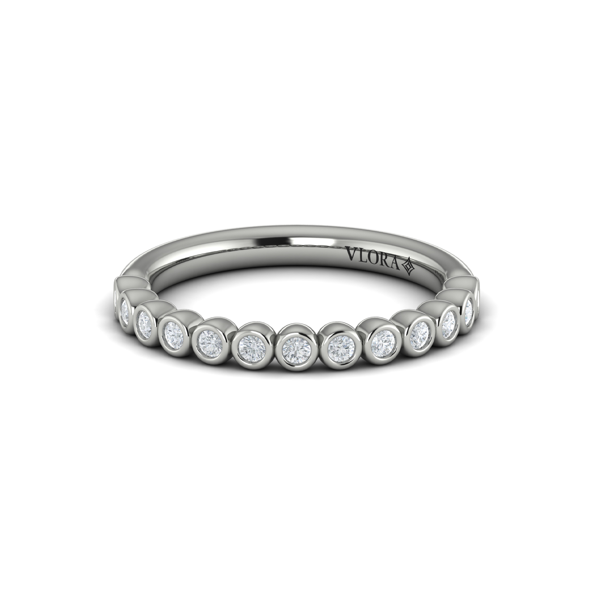 Bezel-Set Stackable Band