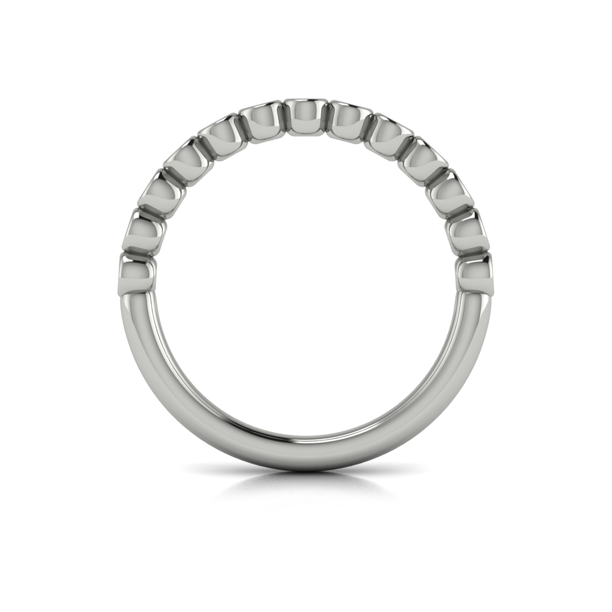 Bezel-Set Stackable Band