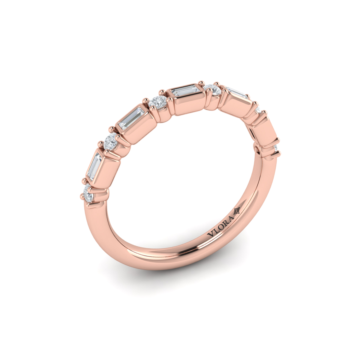 Brilliant Baguette Stackable Band