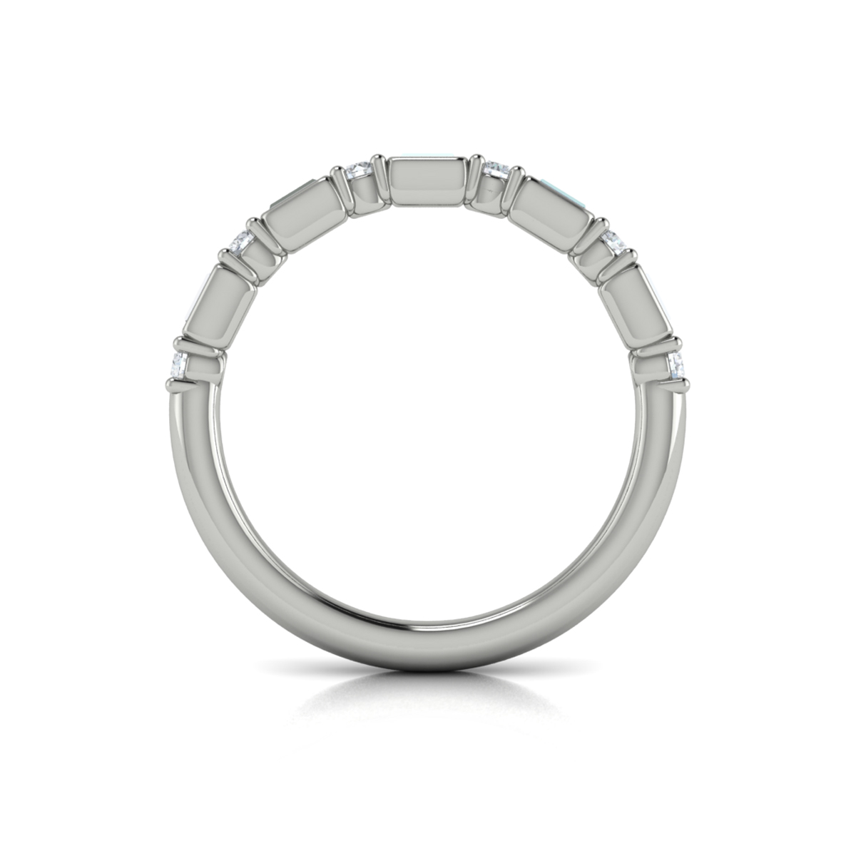 Brilliant Baguette Stackable Band