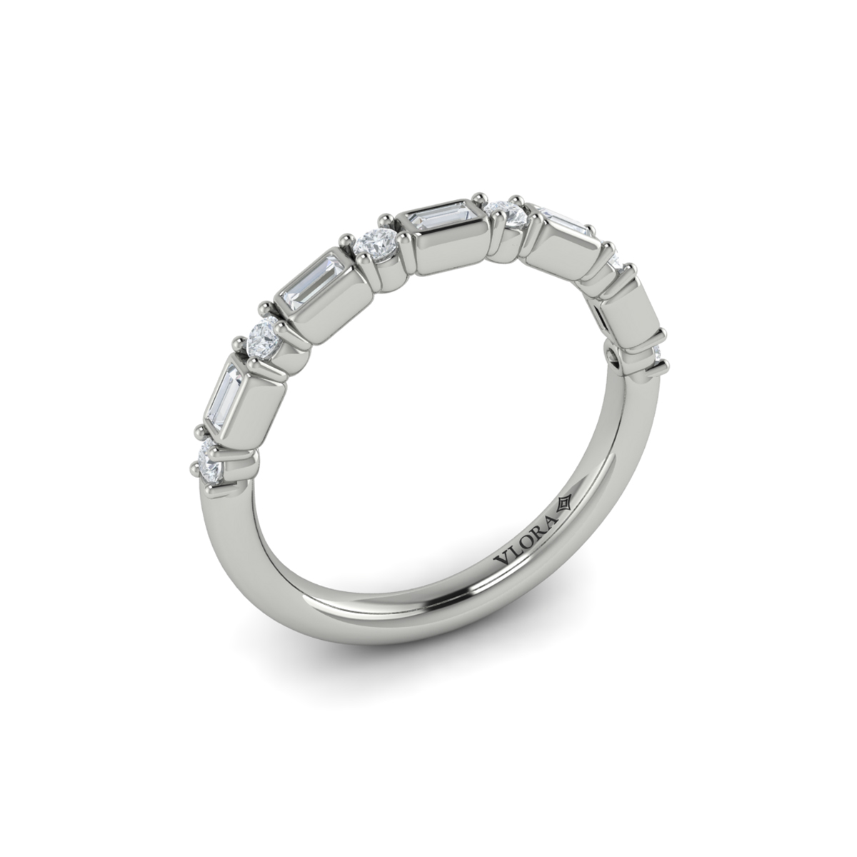 Brilliant Baguette Stackable Band