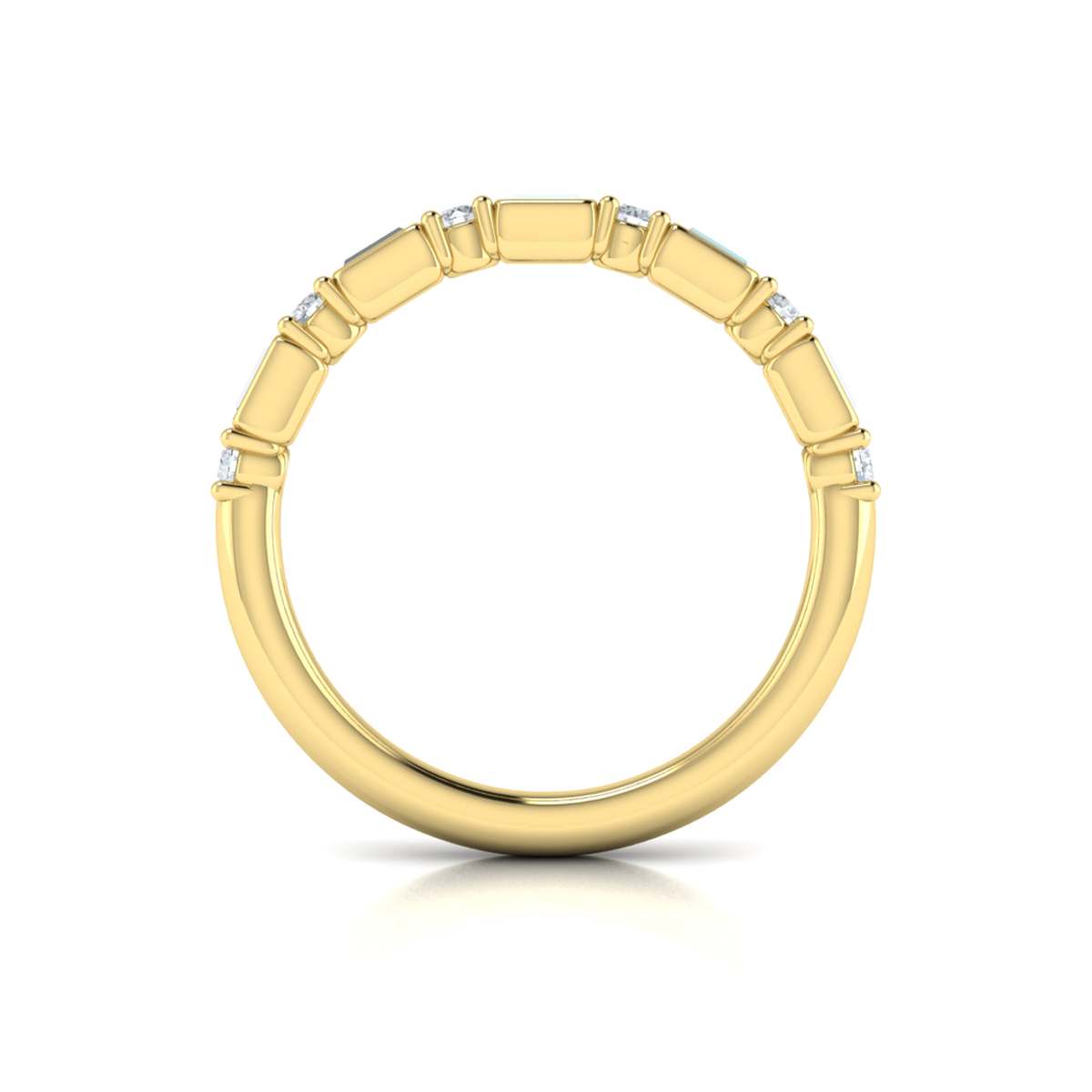 Brilliant Baguette Stackable Band