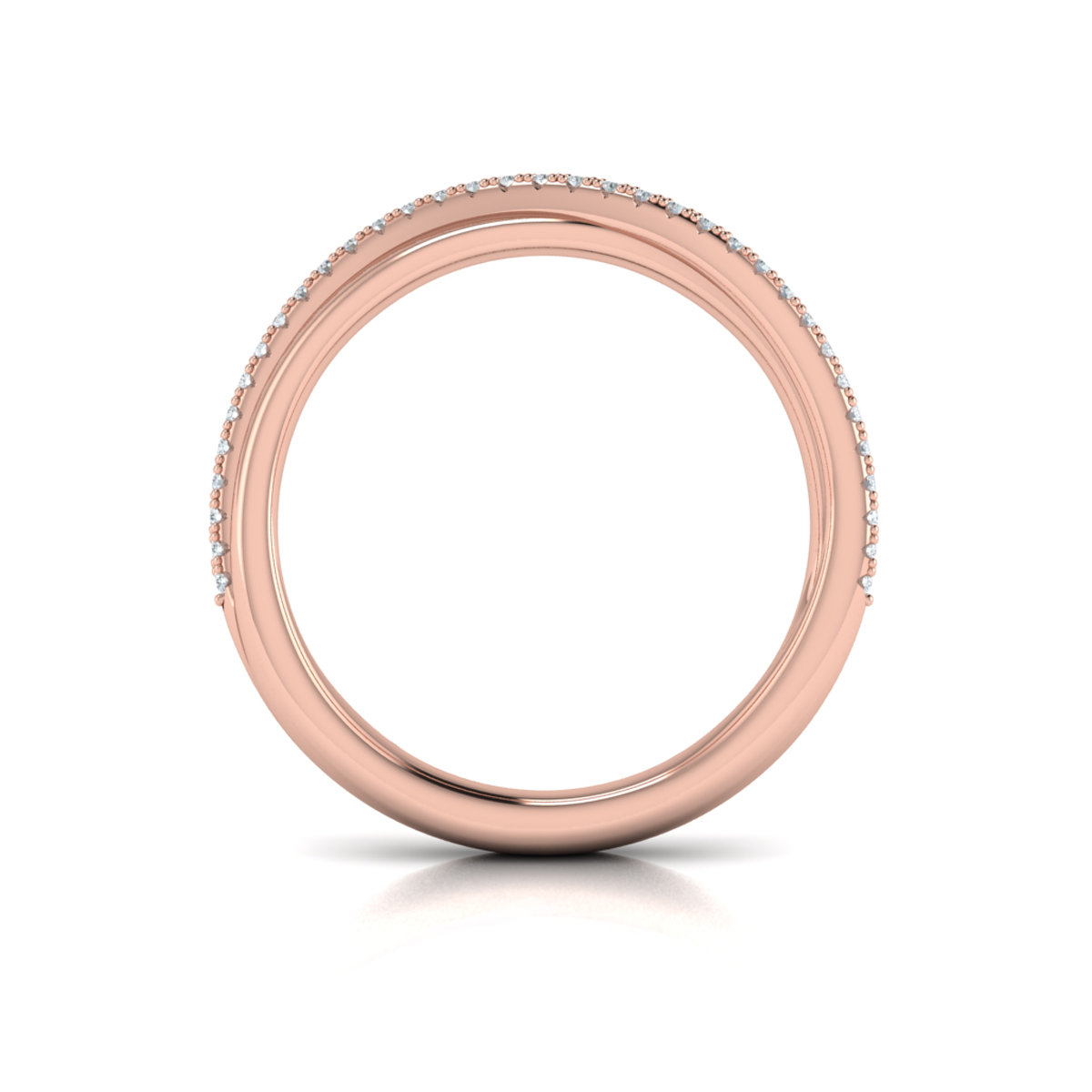 Delicate Wave Stackable Band