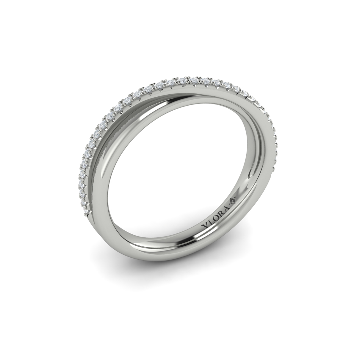 Delicate Wave Stackable Band
