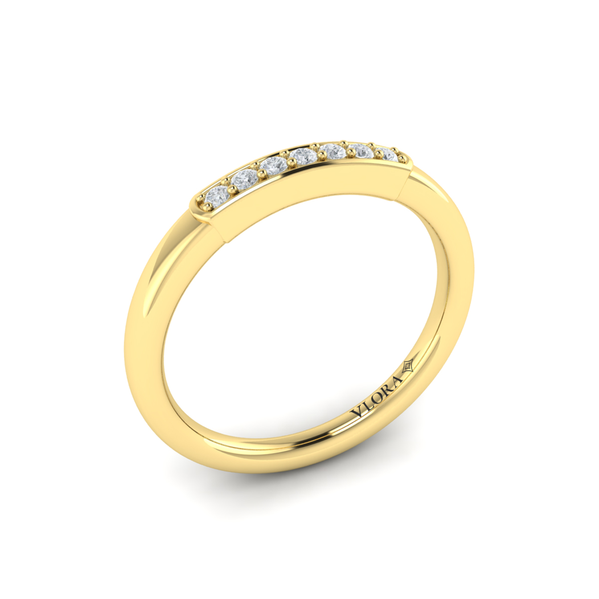 Diamond Line Stackable Band