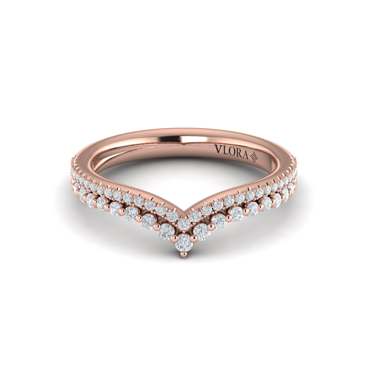 Double Chevron Contoured Band