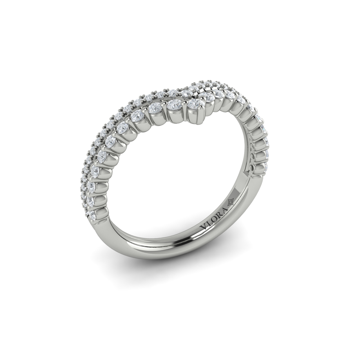 Double Chevron Contoured Band