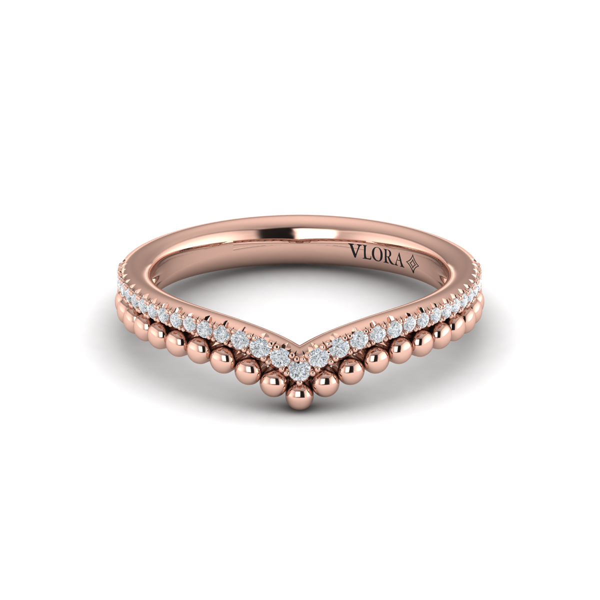 Beaded Contoured Band