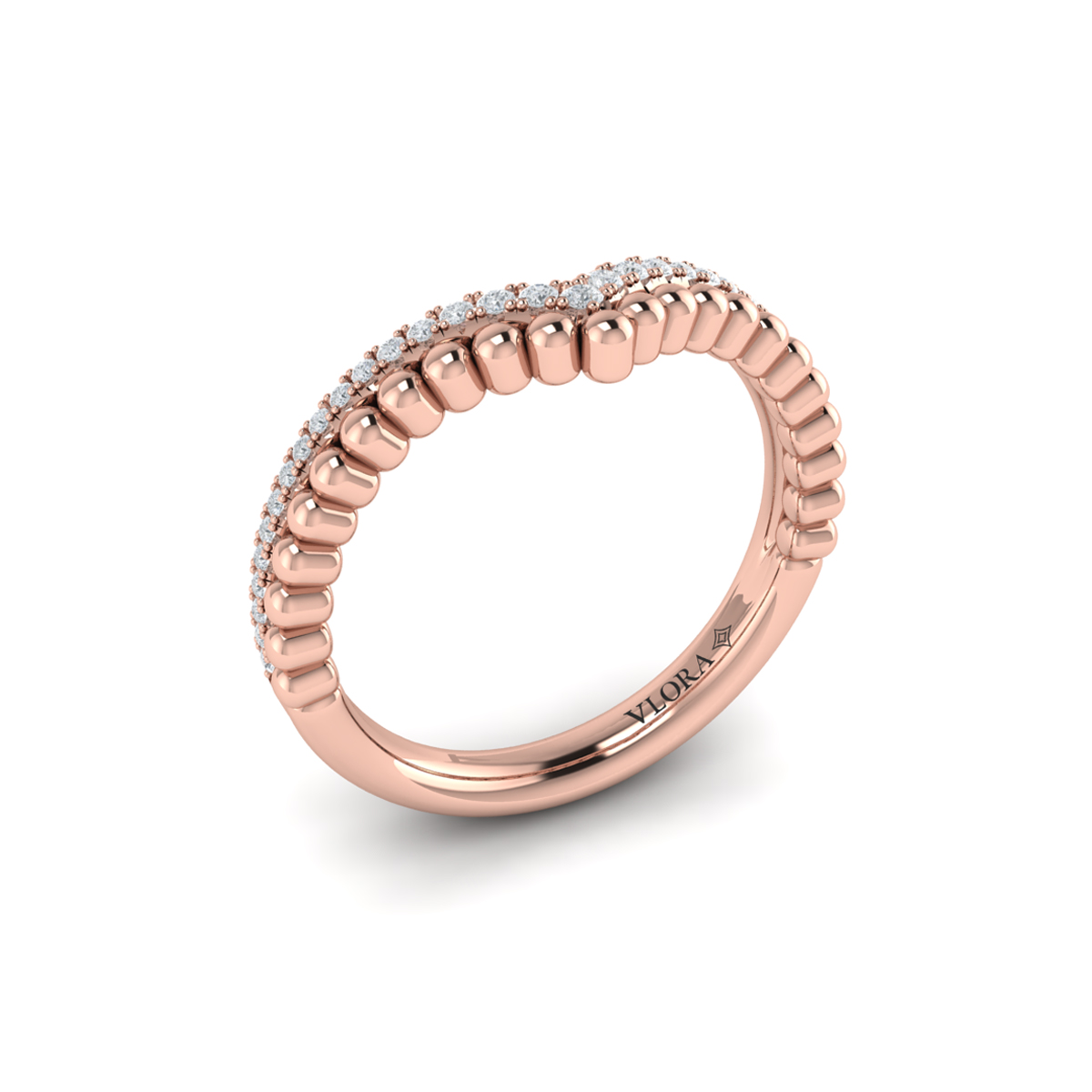 Beaded Contoured Band