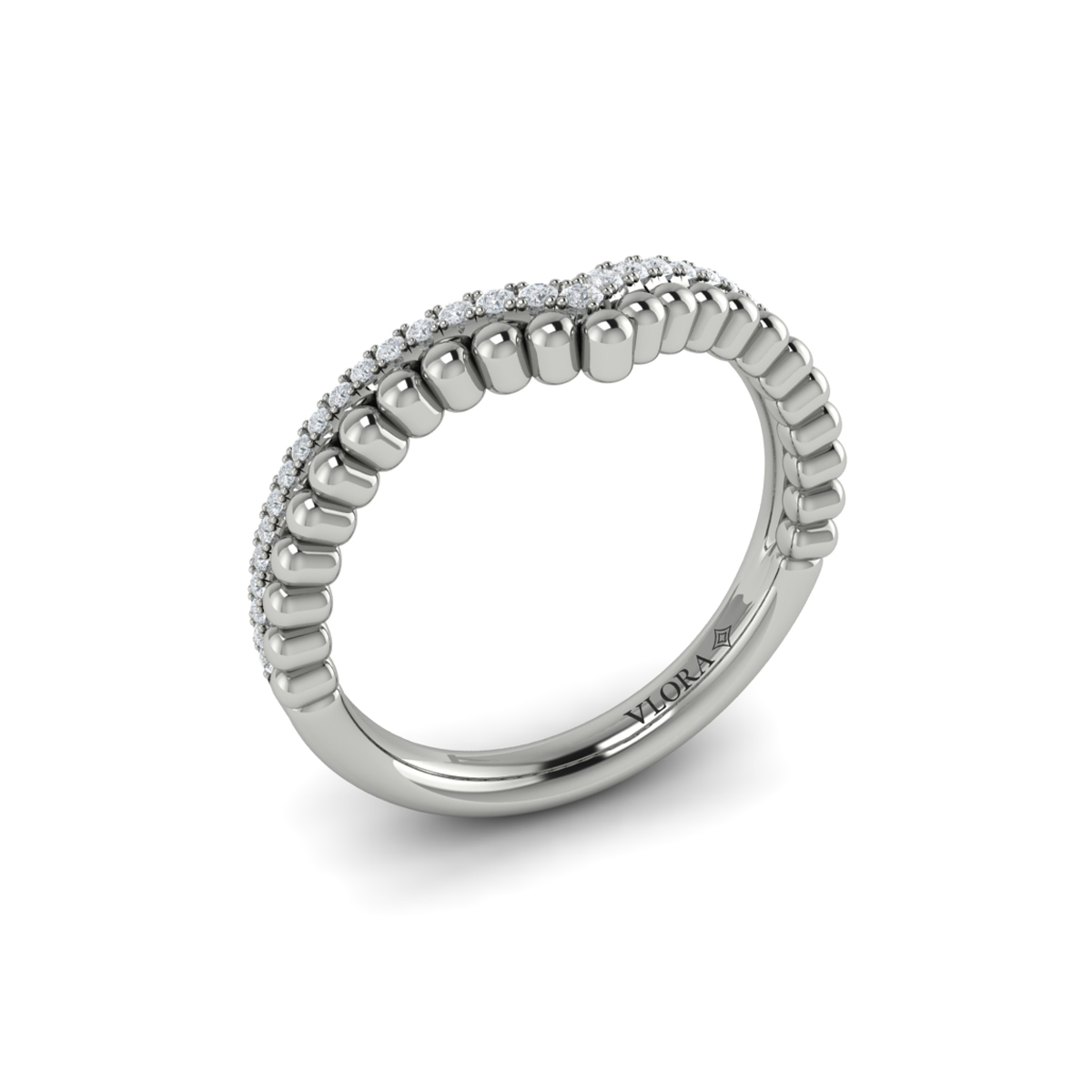 Beaded Contoured Band