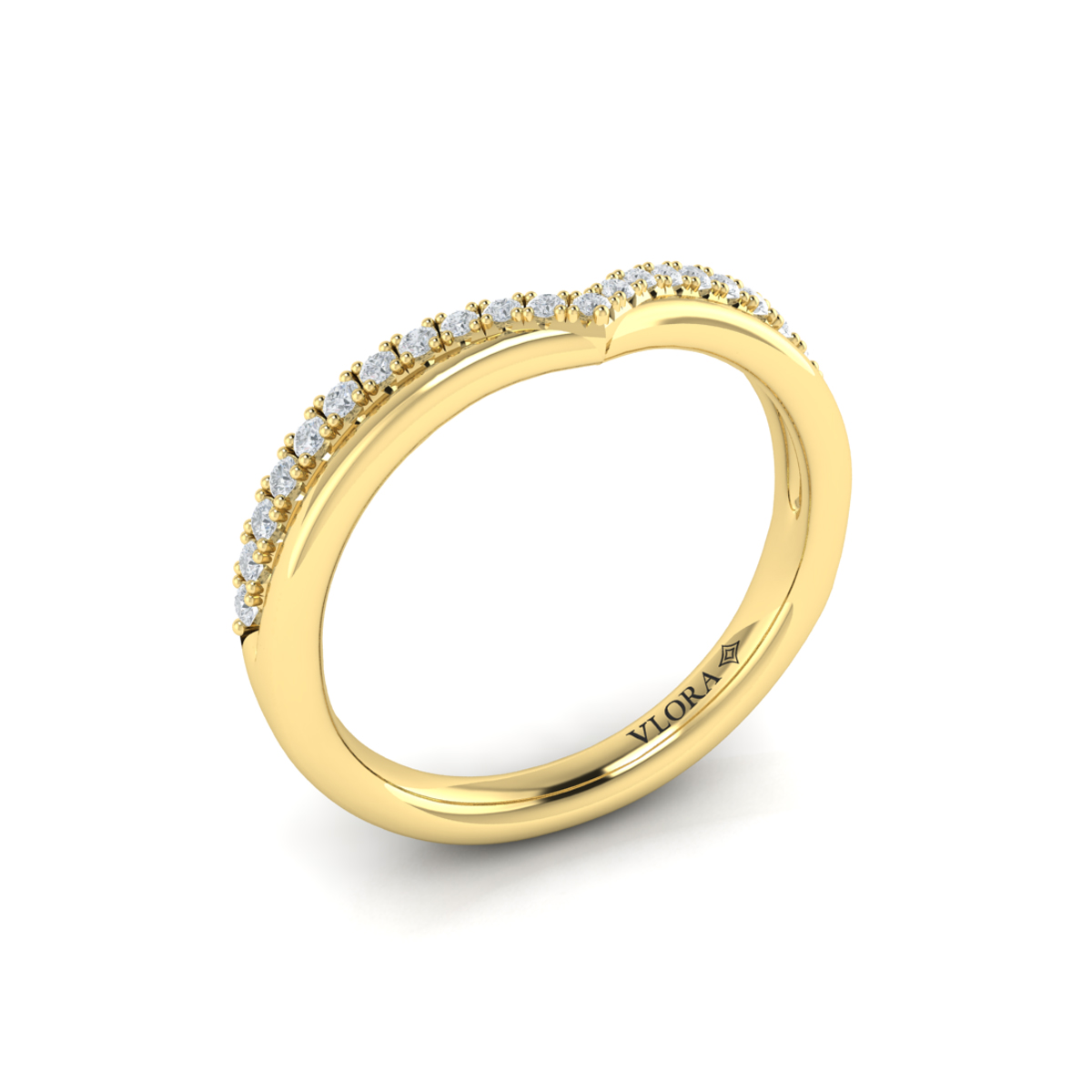 Double Chevron Contoured Band