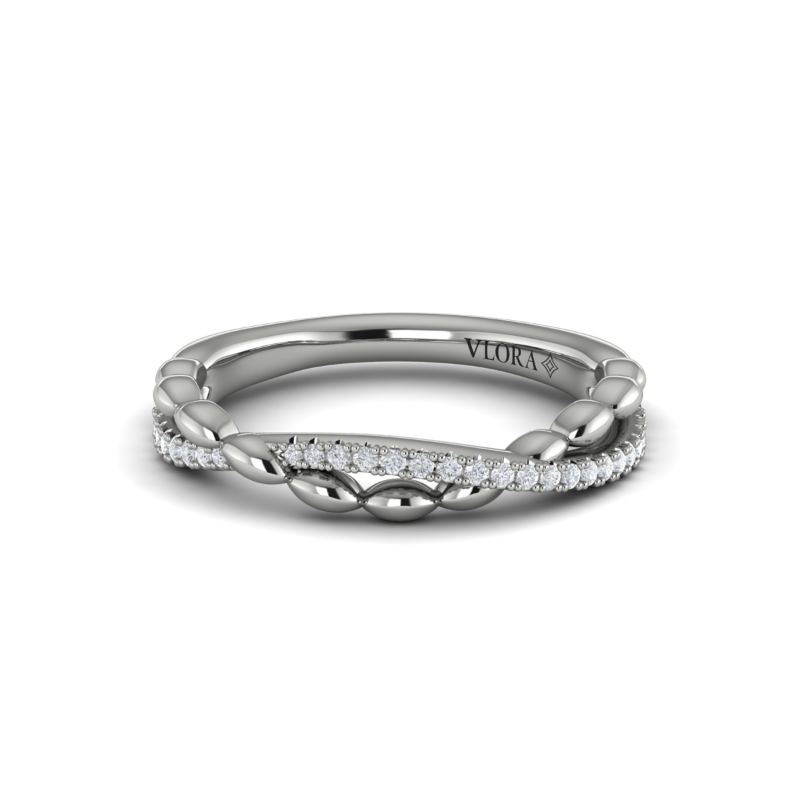 Beaded Twist Stackable Band