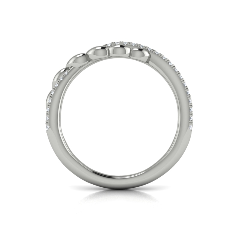 Beaded Twist Stackable Band