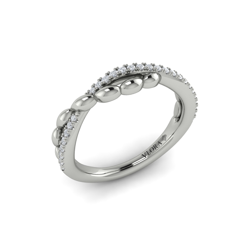 Beaded Twist Stackable Band