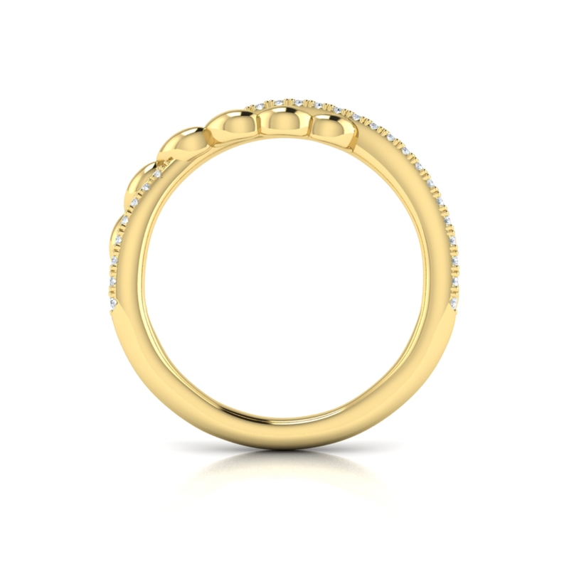 Beaded Twist Stackable Band