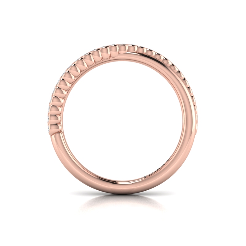 Slim Crossed Stackable Band