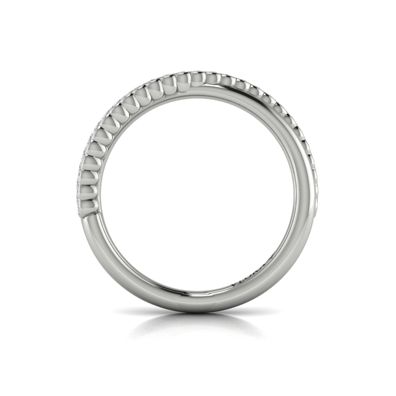 Slim Crossed Stackable Band