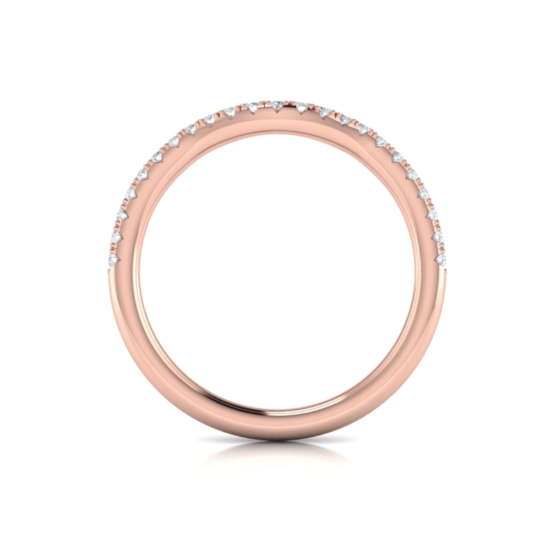 Curved Stackable Wedding Band
