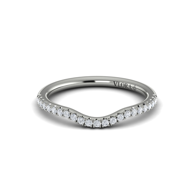 Curved Stackable Wedding Band